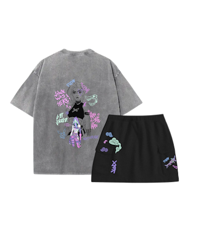 Combo acid wash y enagua Jinx