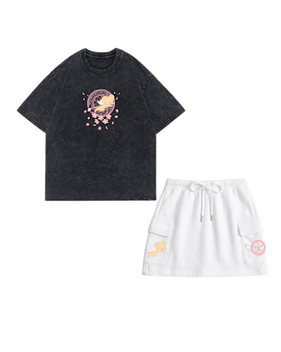 Combo acid wash y enagua Sakura