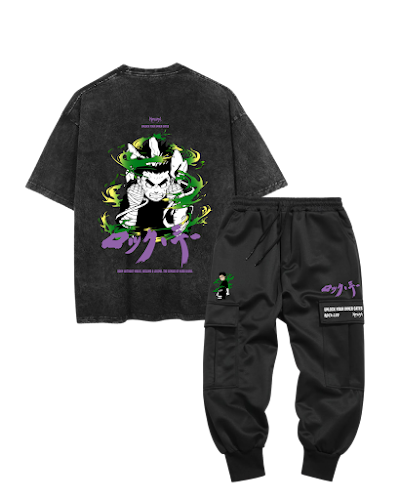 Combo acid wash y jogger Rock Lee