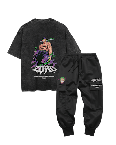 Combo acid wash y jogger Zoro