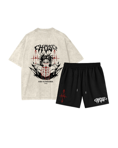 Combo acid wash y pantaloneta Choso