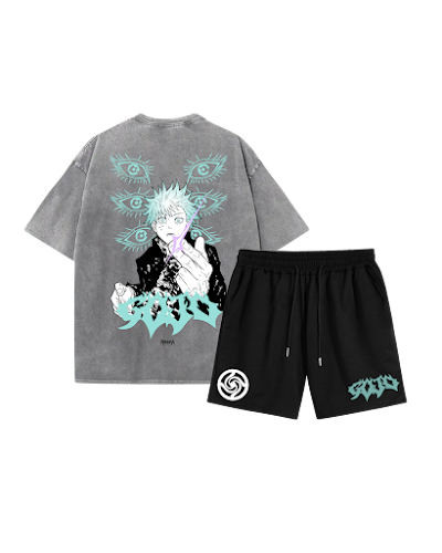 Combo acid wash y pantaloneta Gojo