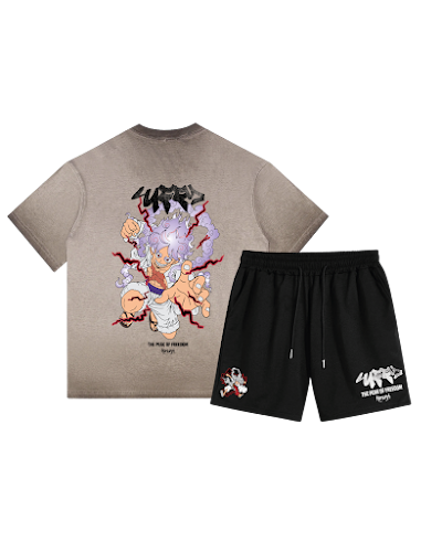 Combo sunfaded y pantaloneta Luffy